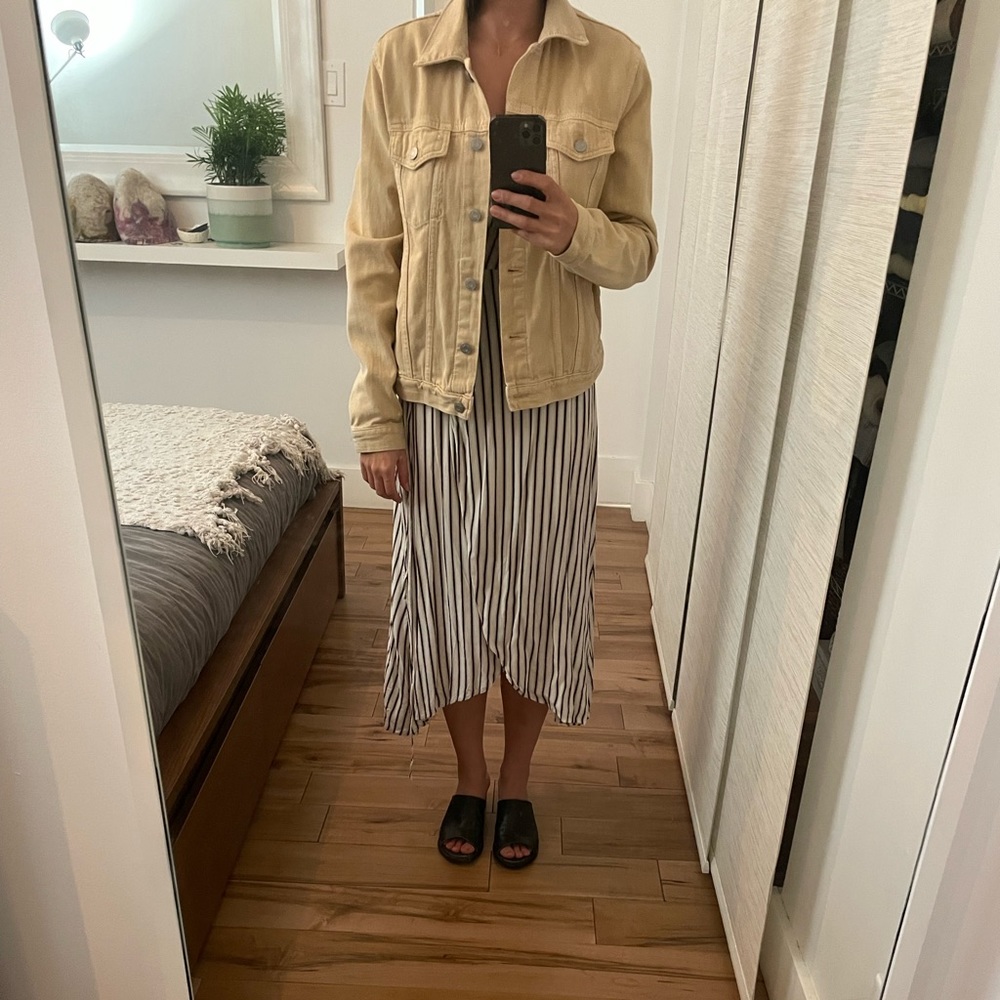 Light beige denim jacket